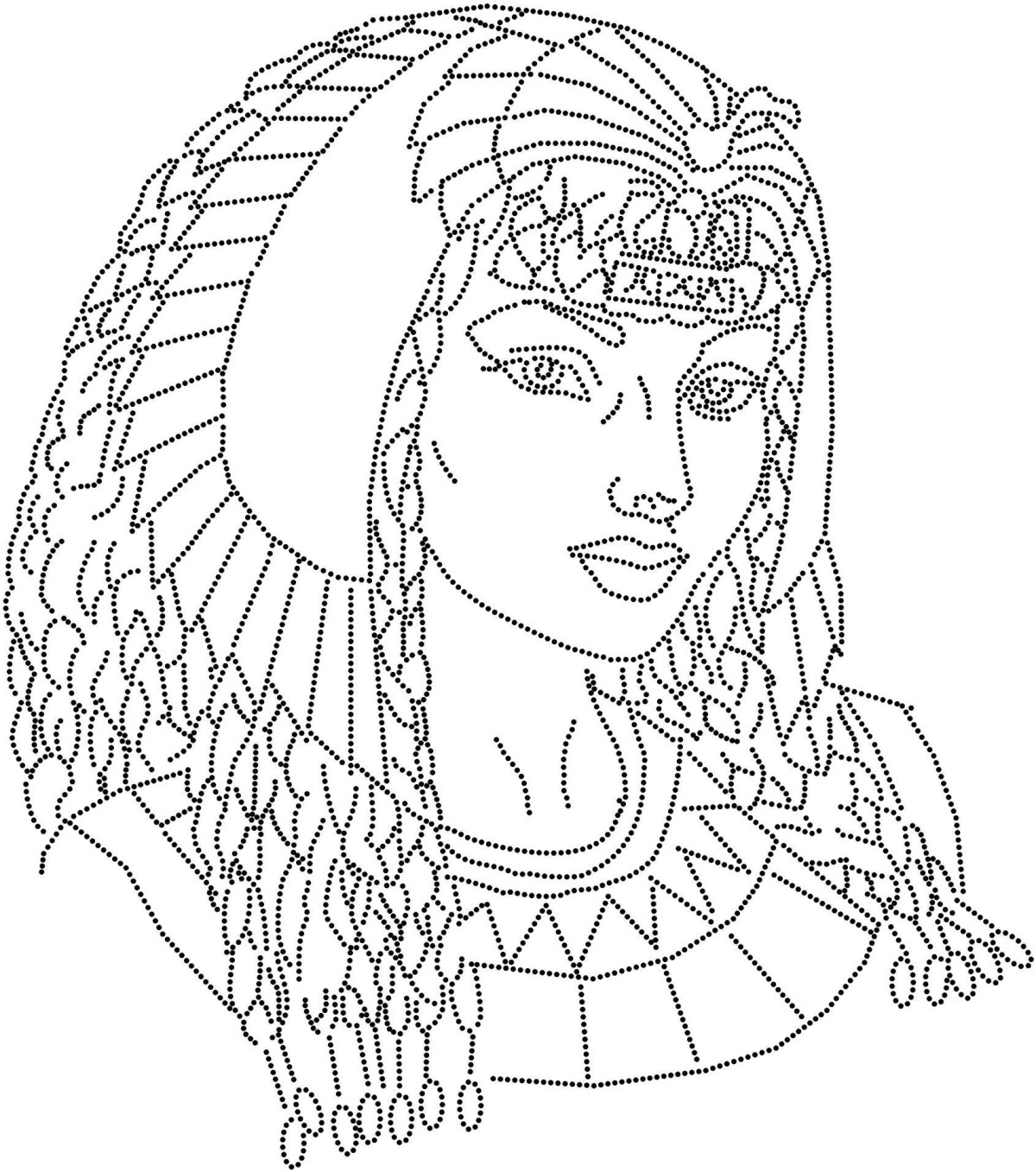 Нефертити царица Египта рисунок