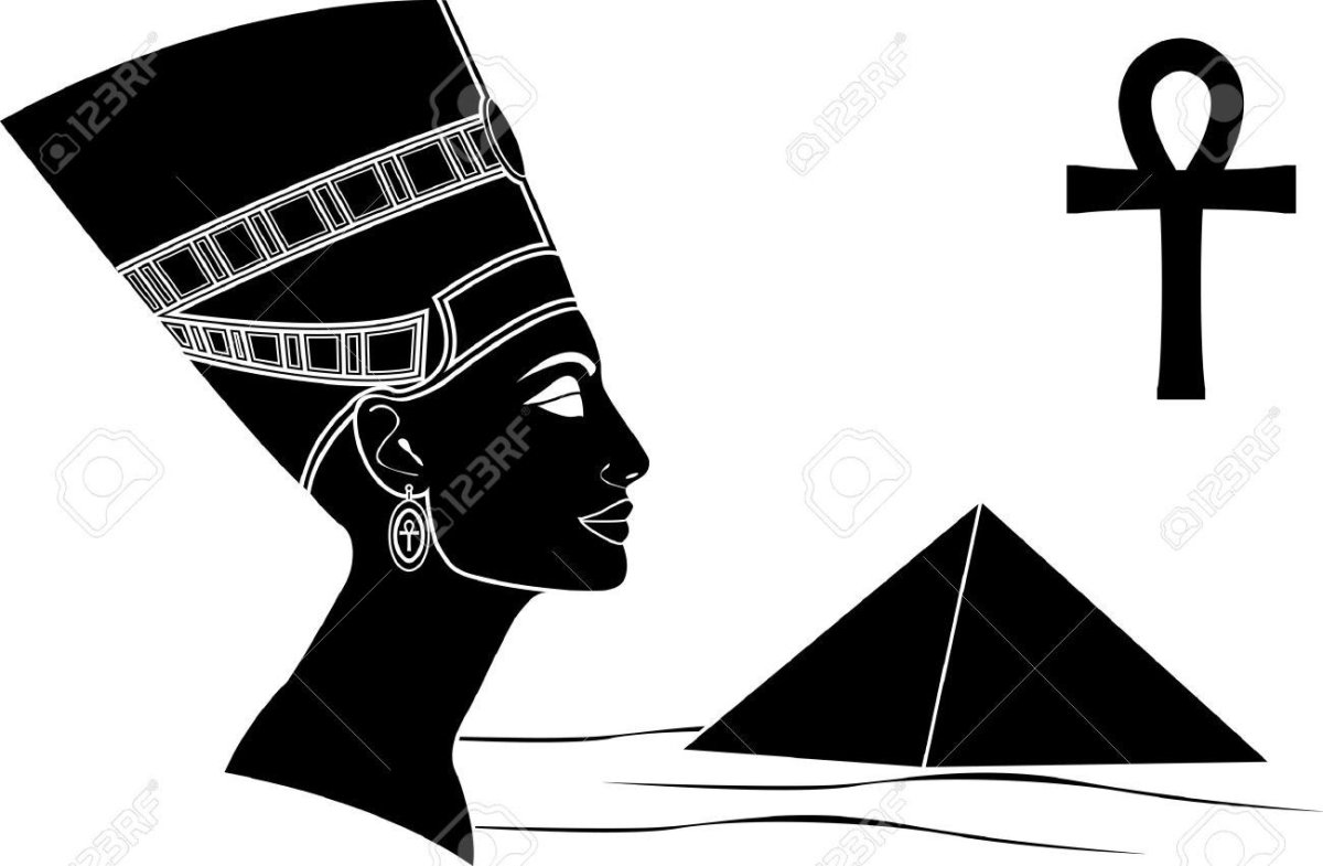 Нефертити царица Египта рисунок