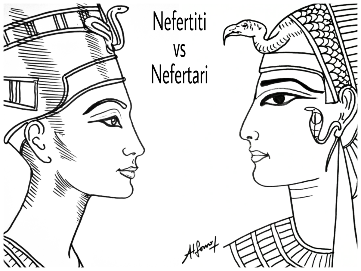 Нефертити царица Египта тату