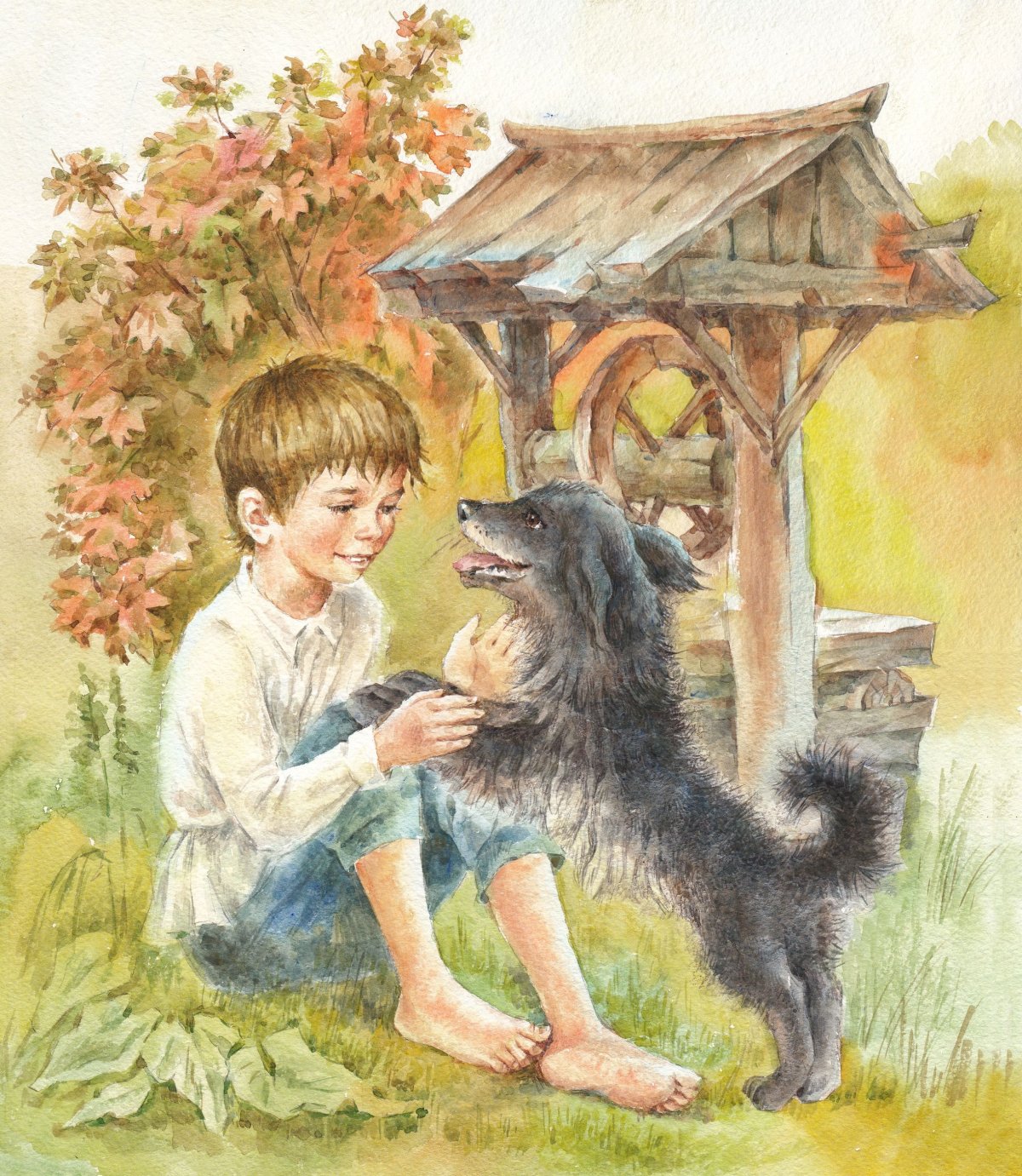 Раскраска к рассказу котенок Толстого