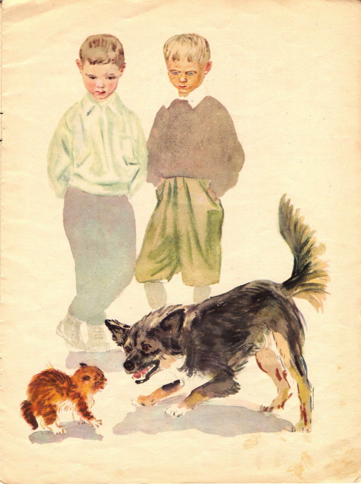 Л Н толстой котенок раскраска