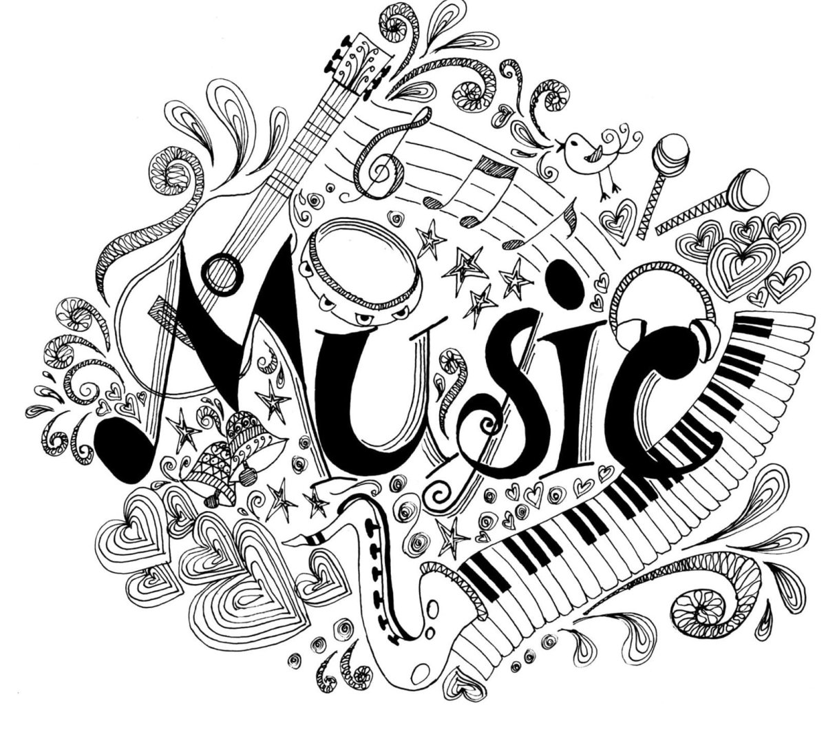 Музыкальные раскраски для детей