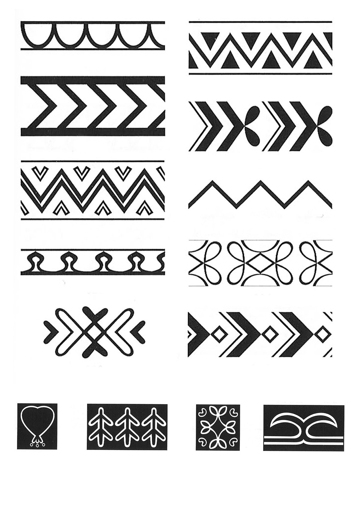 Национальные орнаменты Долган