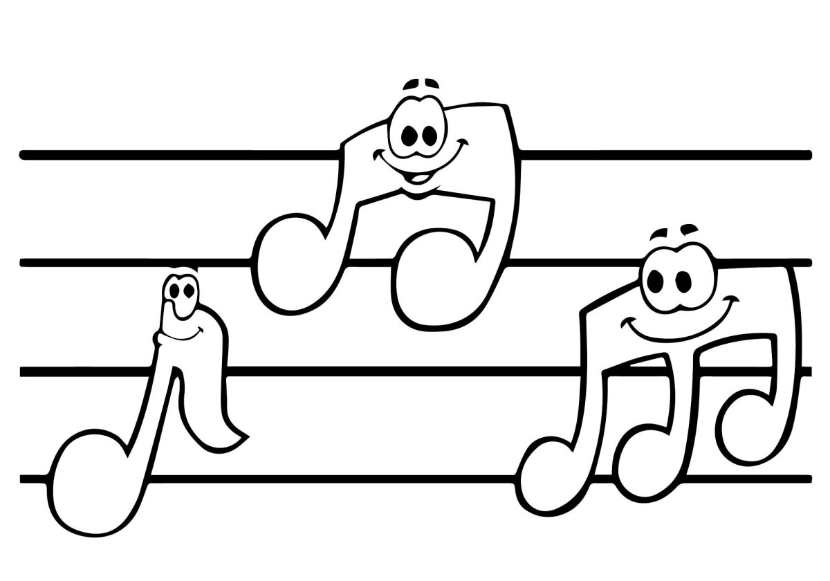 Нотные раскраски