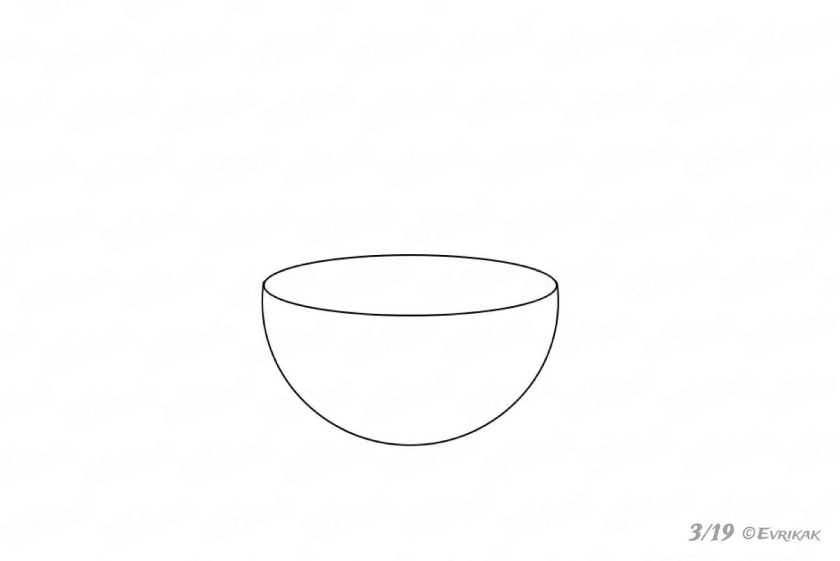 Миска раскраска