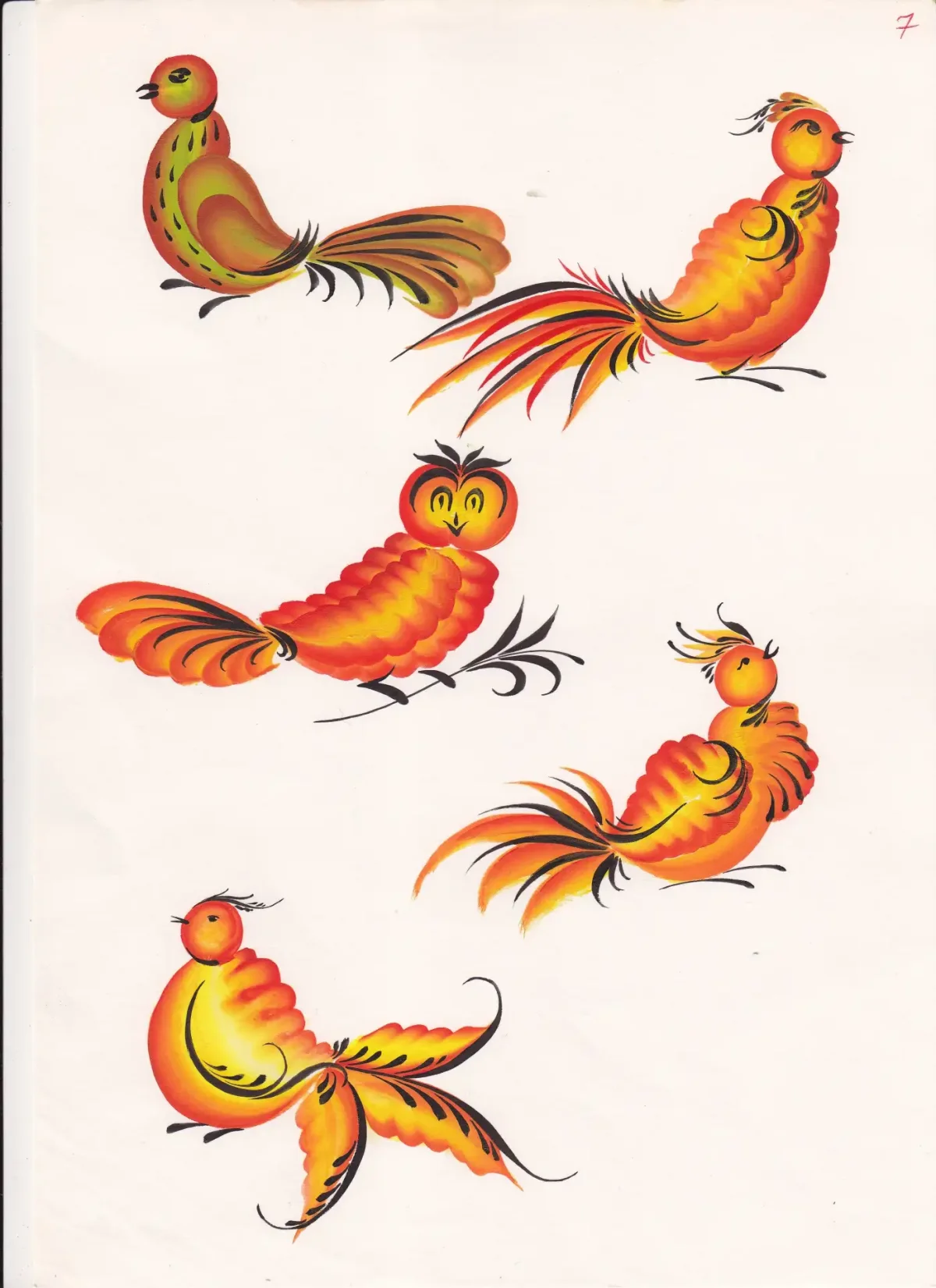 Светлана Вохринцева - раскраска народного костюма «Россиночка»