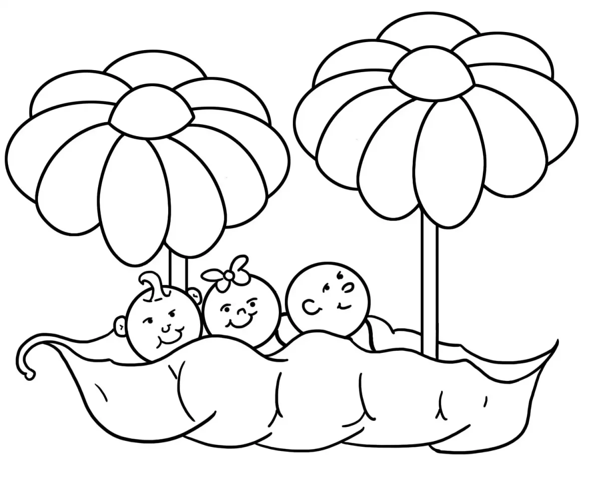 Летняя поделка раскраска