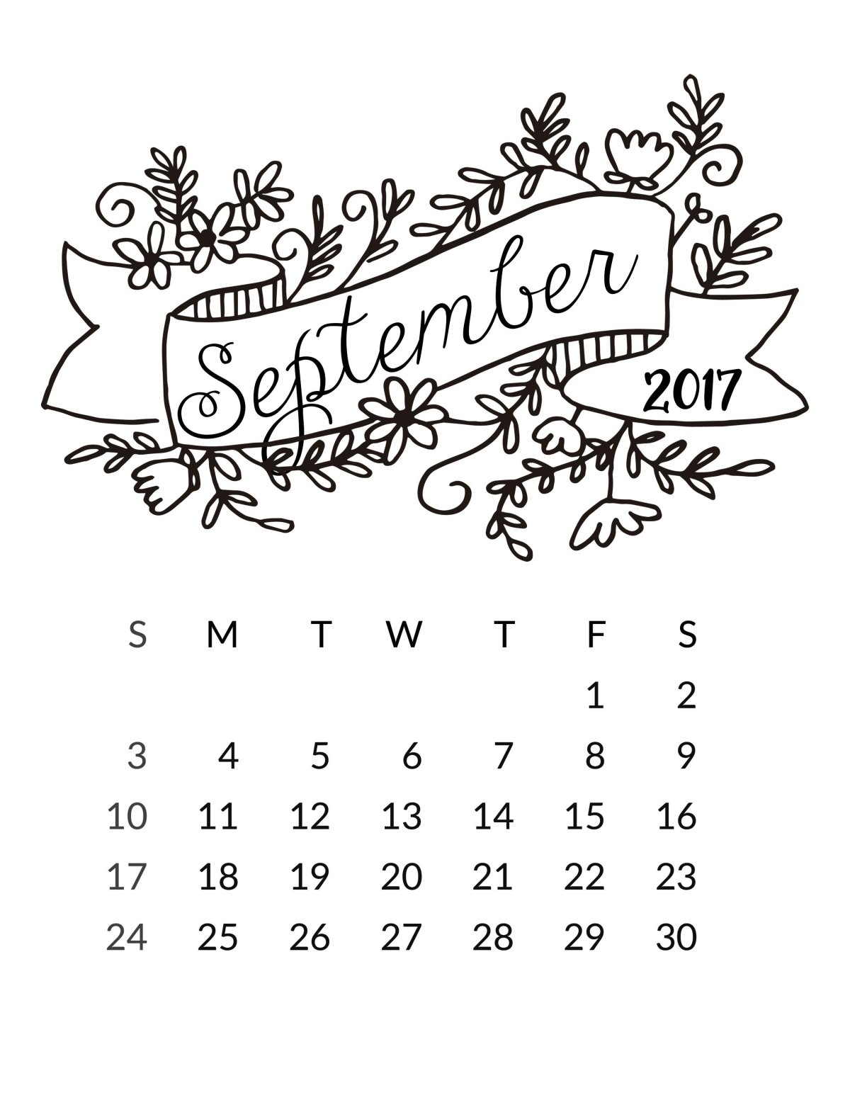 Красивый милый календарь