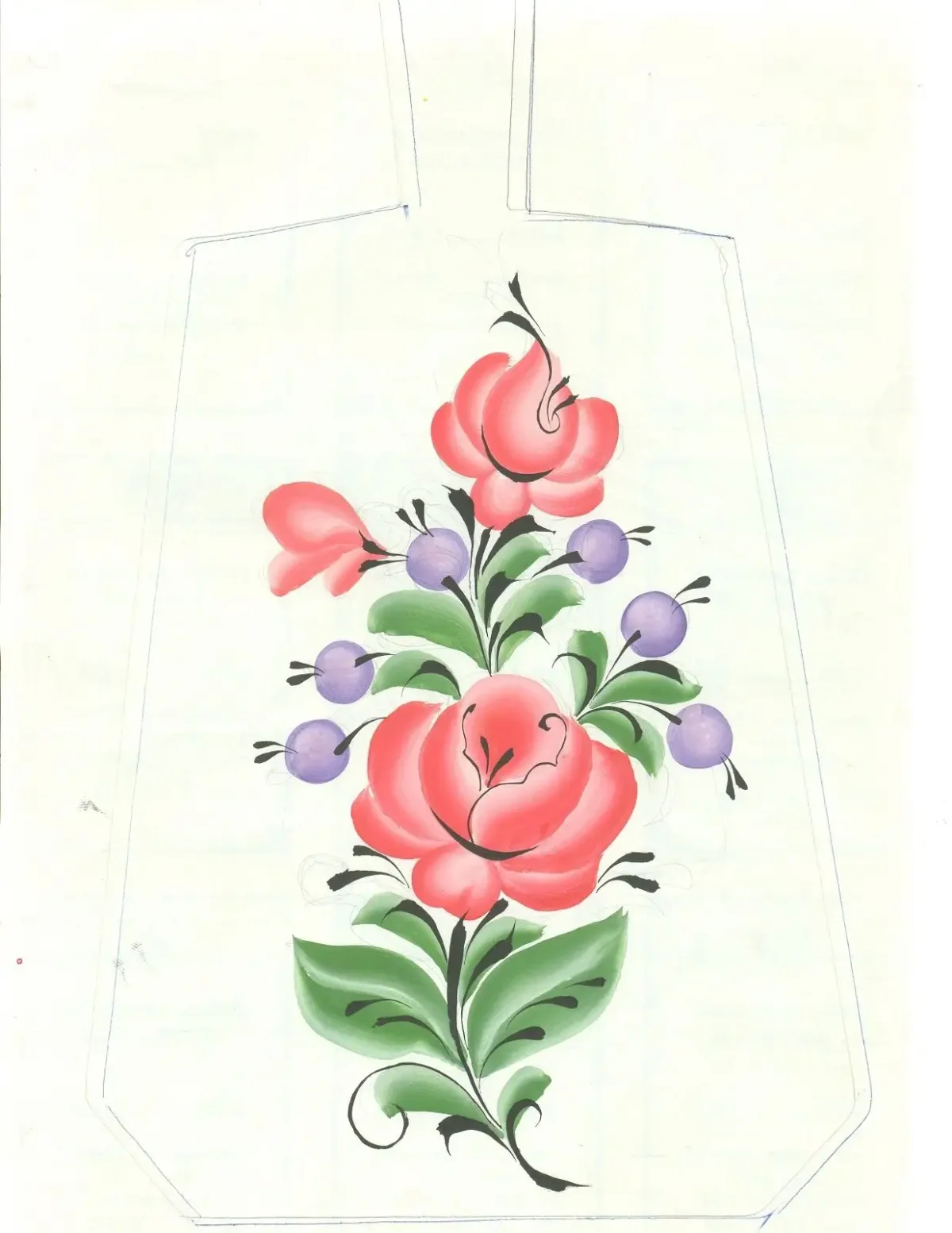 Чайник Гжель раскраска