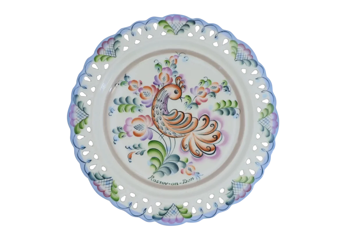 Разукрашка посуда Гжель