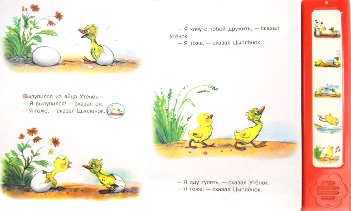 Утка с утятами раскраска