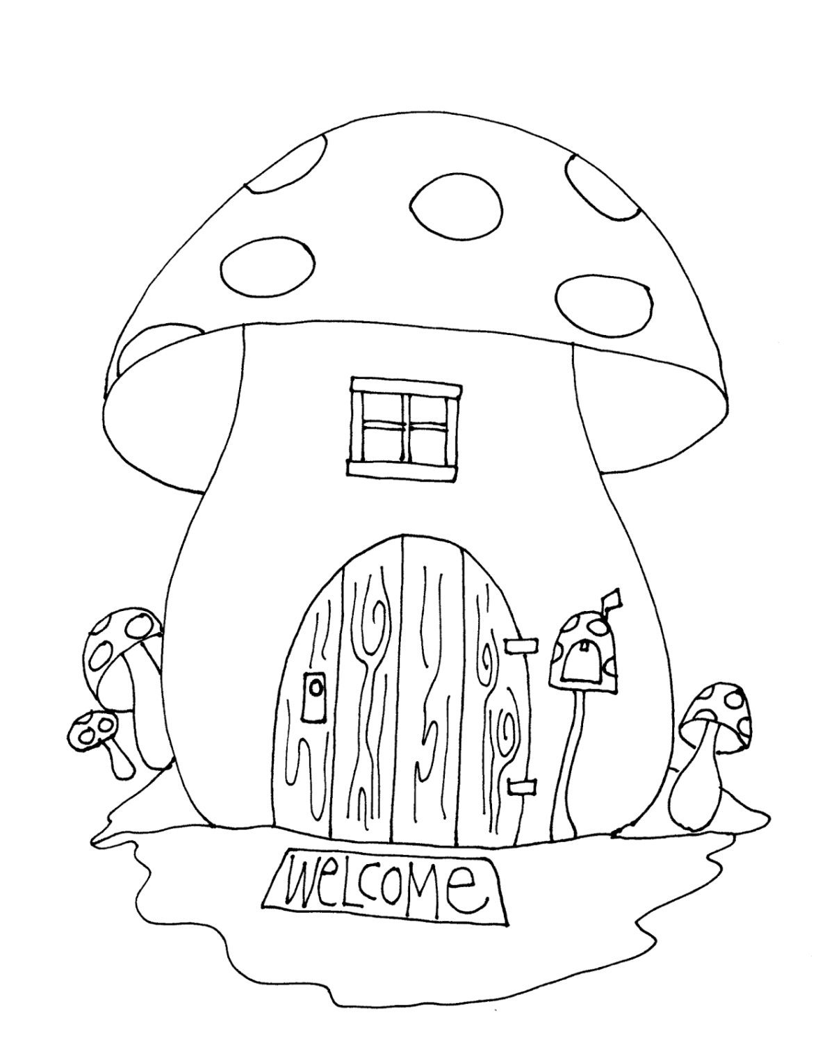 Кукольный домик раскраска для детей