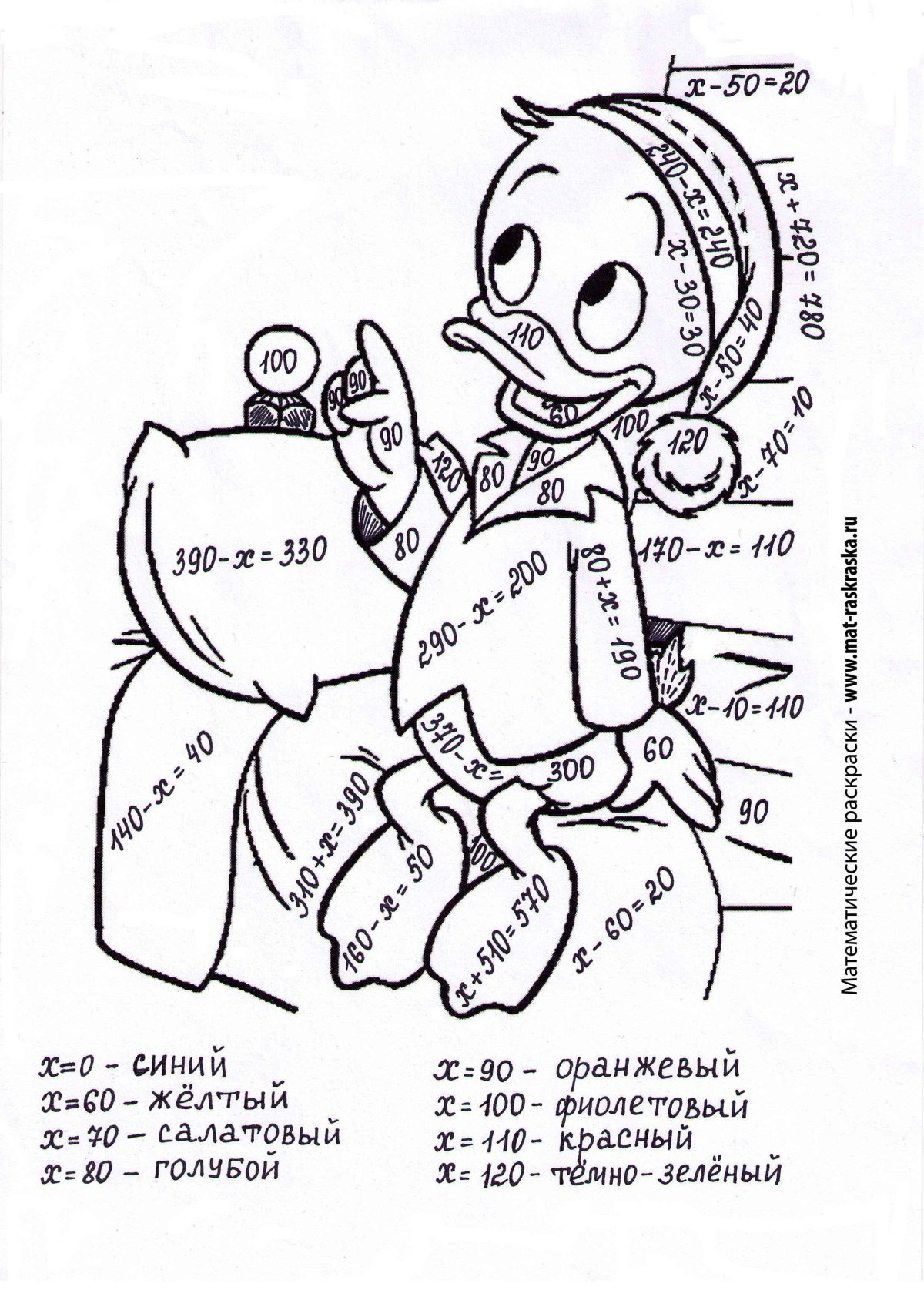 Раскрашивание математических раскрасок