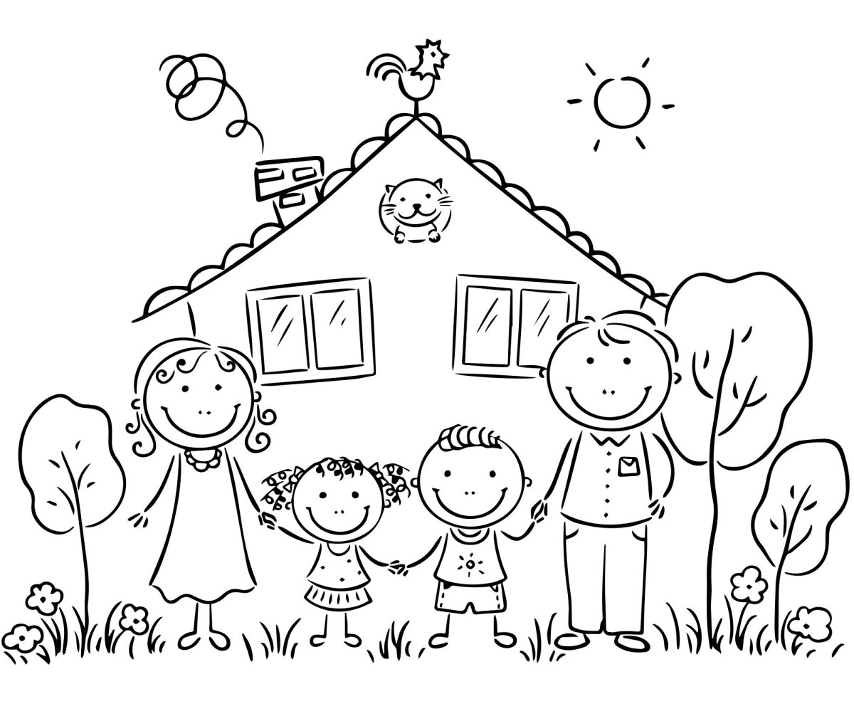 Семейные традиции раскраска