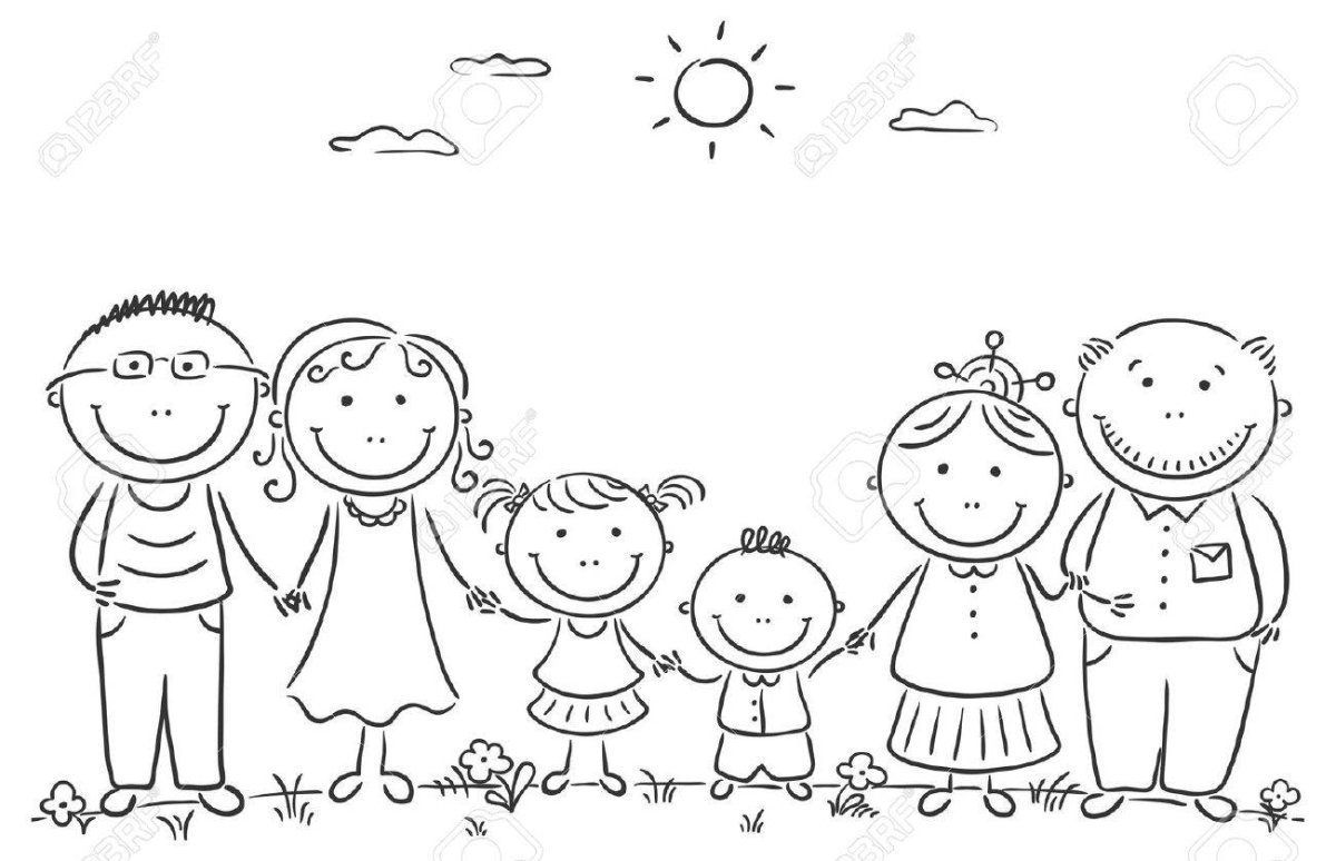 Ужин раскраска для детей