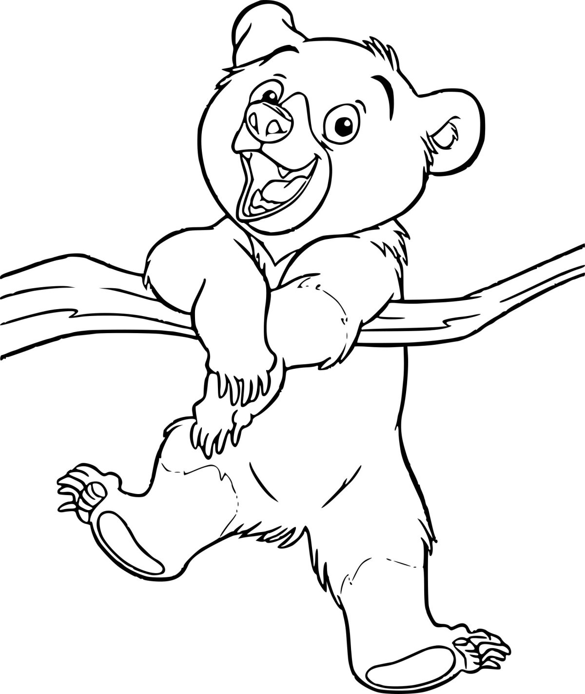 Братец Медвежонок раскраска