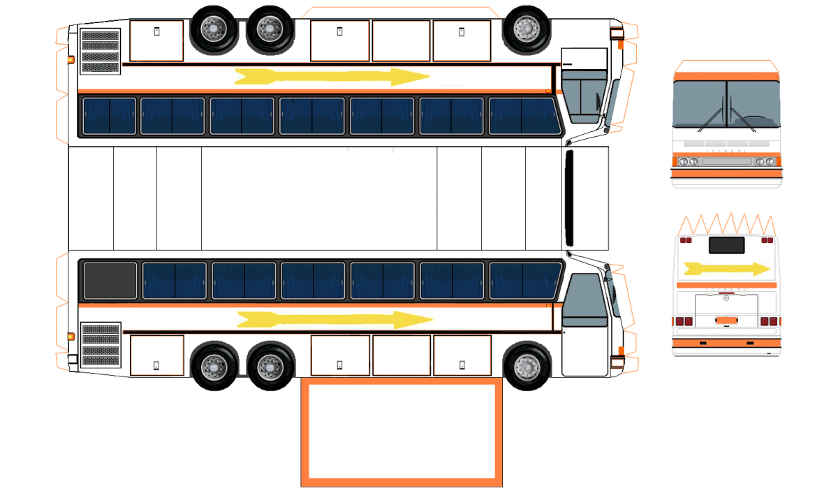Автобус на прозрачном фоне