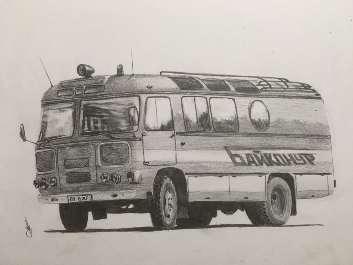 Раскраска автобус