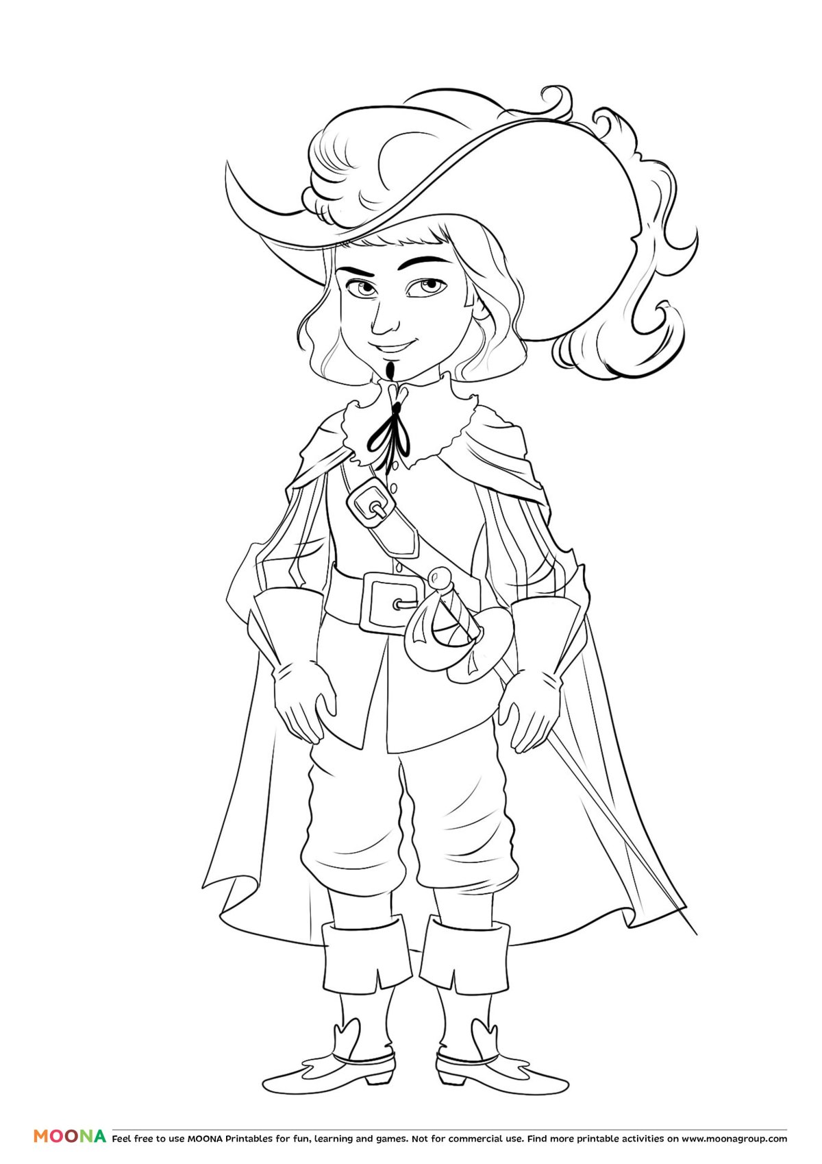 Мушкетер рисунок