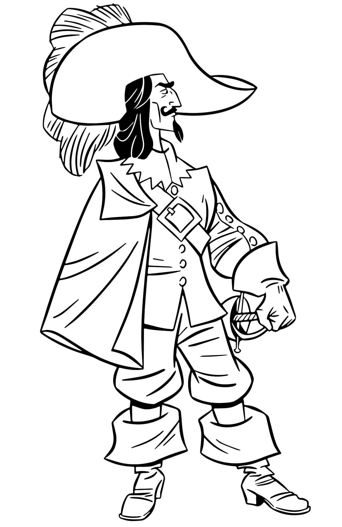 Мушкетер раскраска