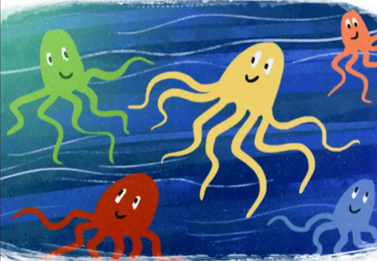 Книжка разноцветная семейка