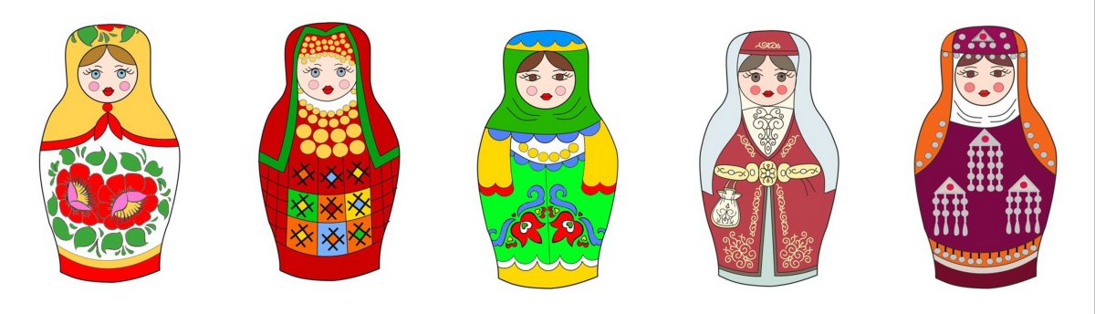 Дымковская игрушка Матрешка