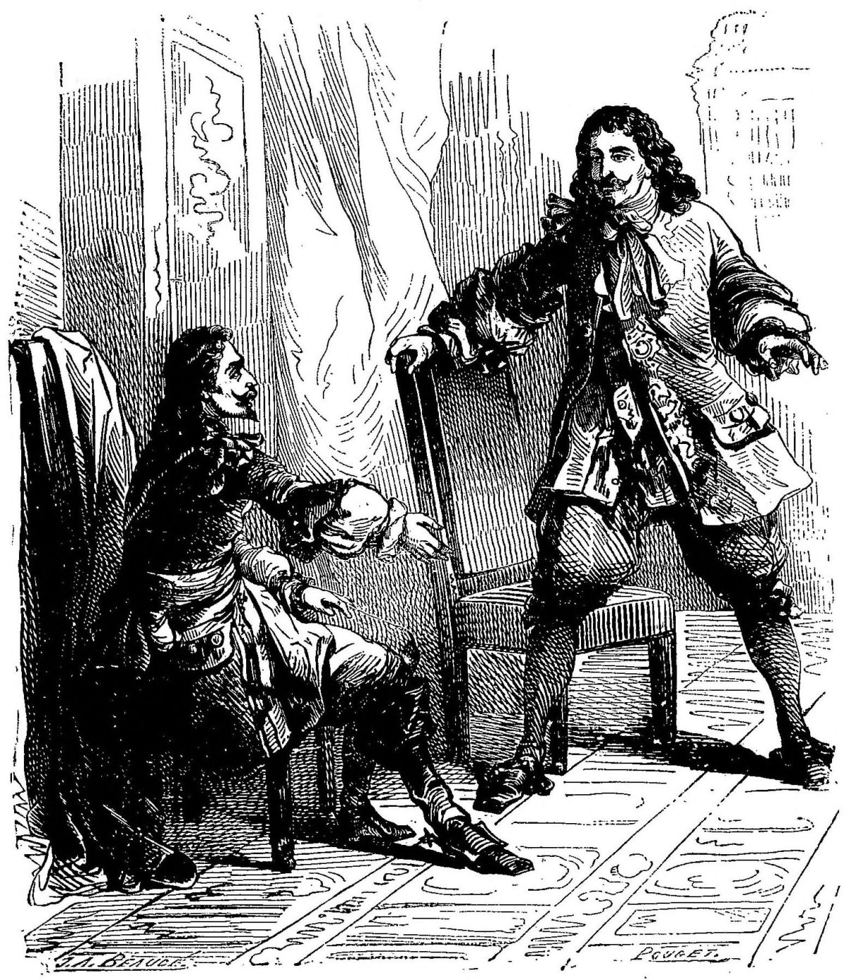Дюма Виконт де Бражелон иллюстрации
