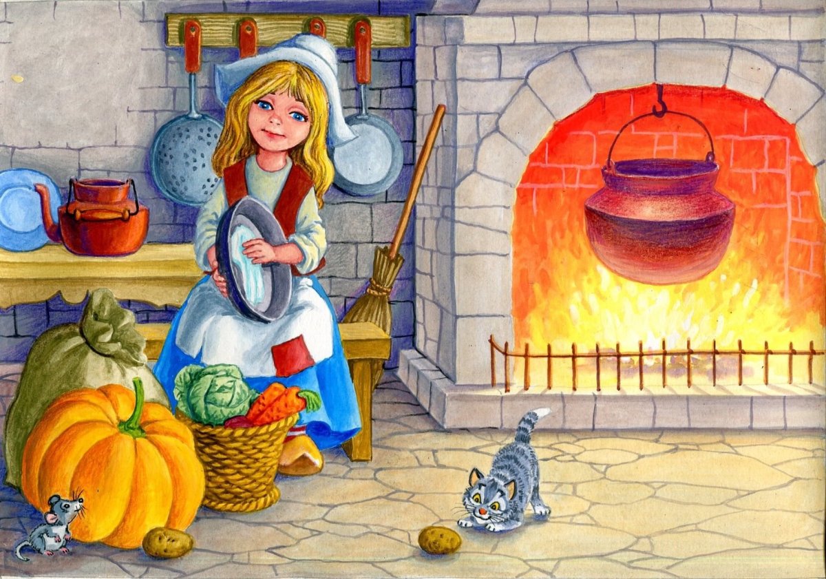 Золушка советские открытки