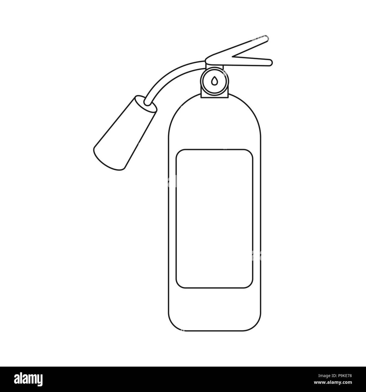 Огнетушитель с глазками для детей