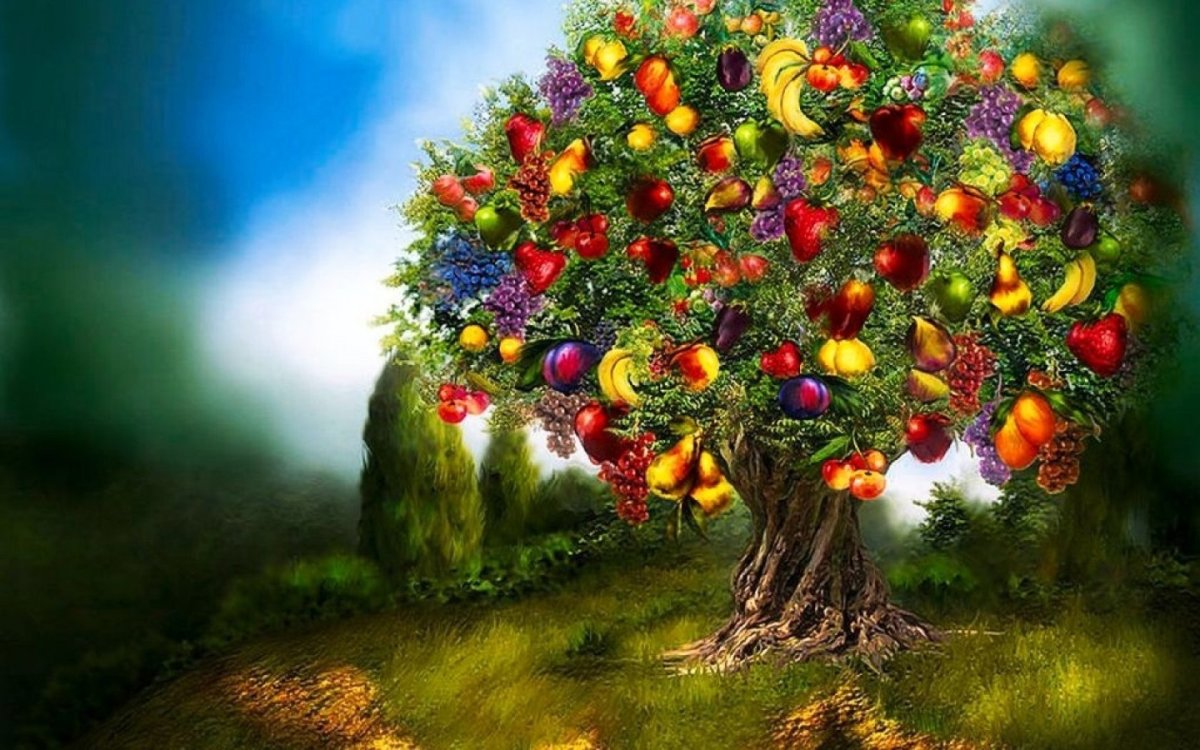 Красивое сказочное дерево