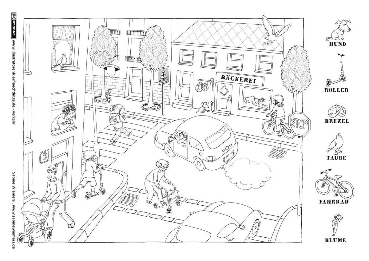 Раскраска "город"