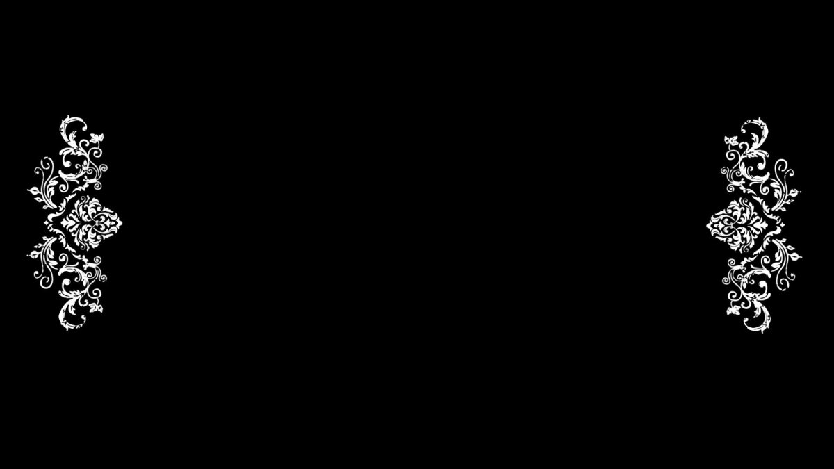 Черные узоры на белом фоне