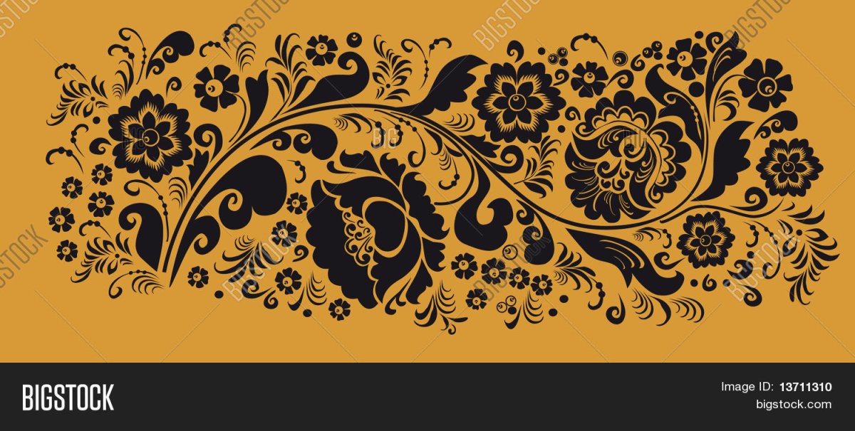 Нижегородские узоры вектор