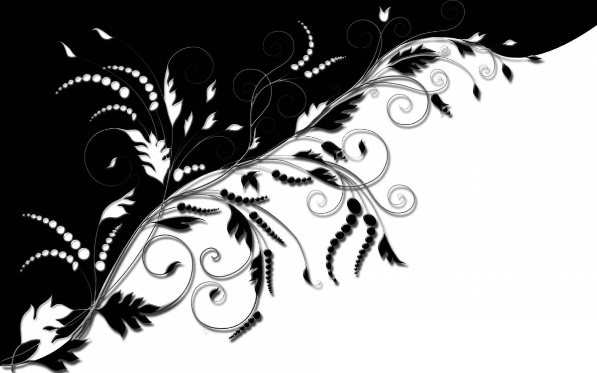 Черно белые узоры