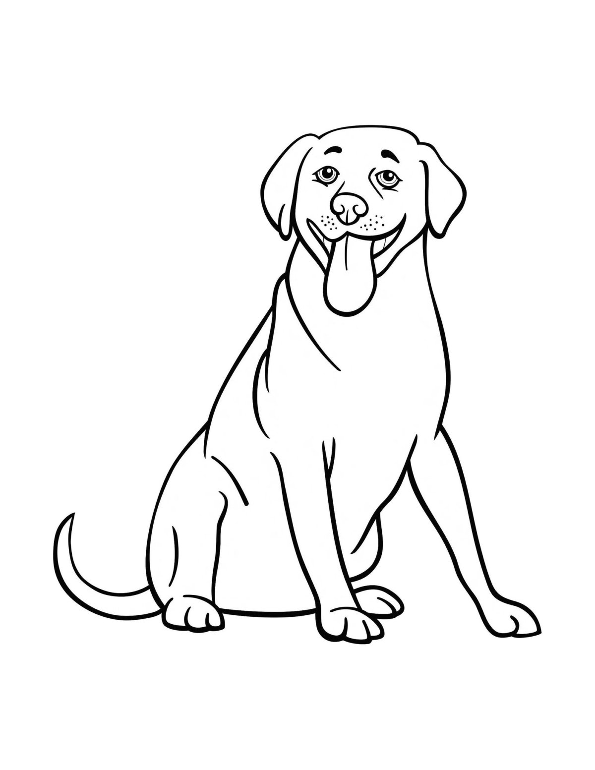 Лабрадор рисунок для детей