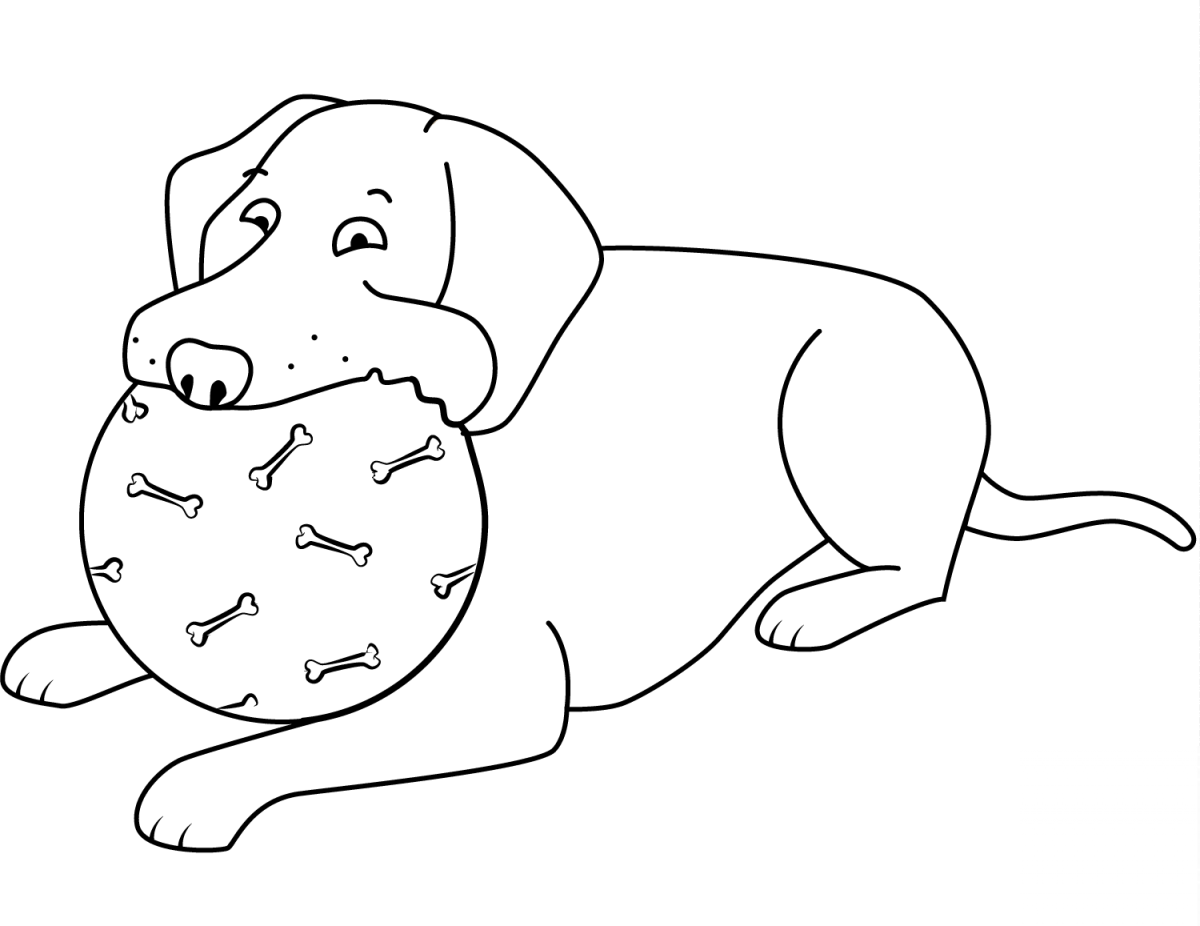 Лабрадор ретривер щенок раскраска