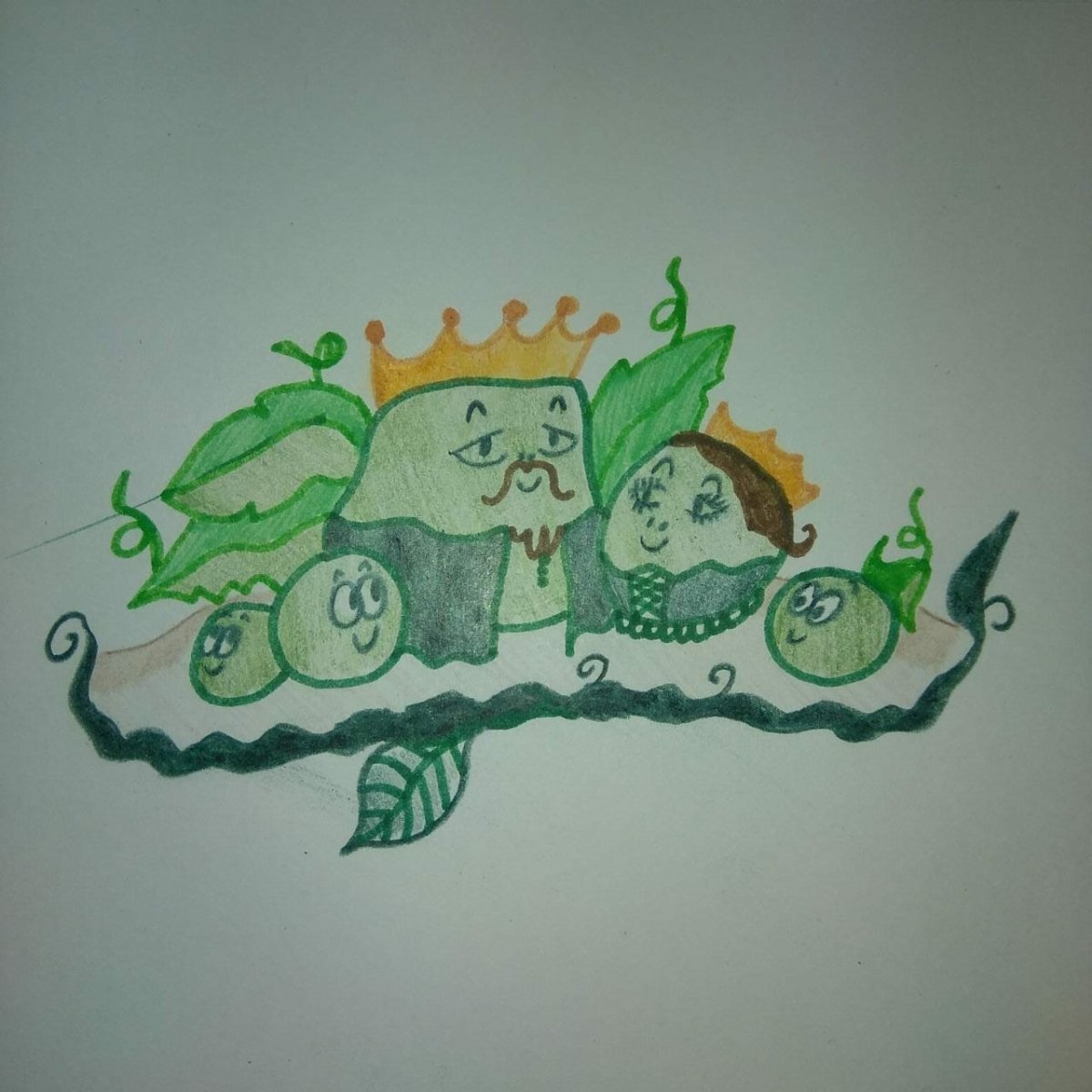 Царь горох рисунок