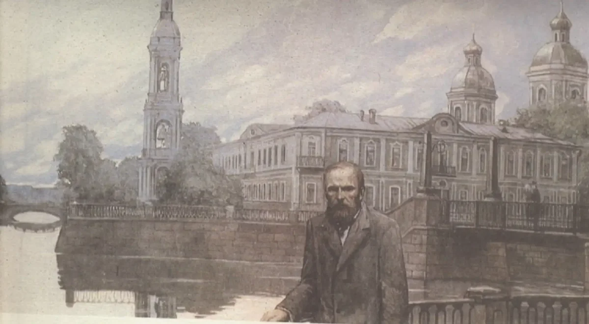 Илья Глазунов, "ф.м. Достоевский. Белая ночь", 1983