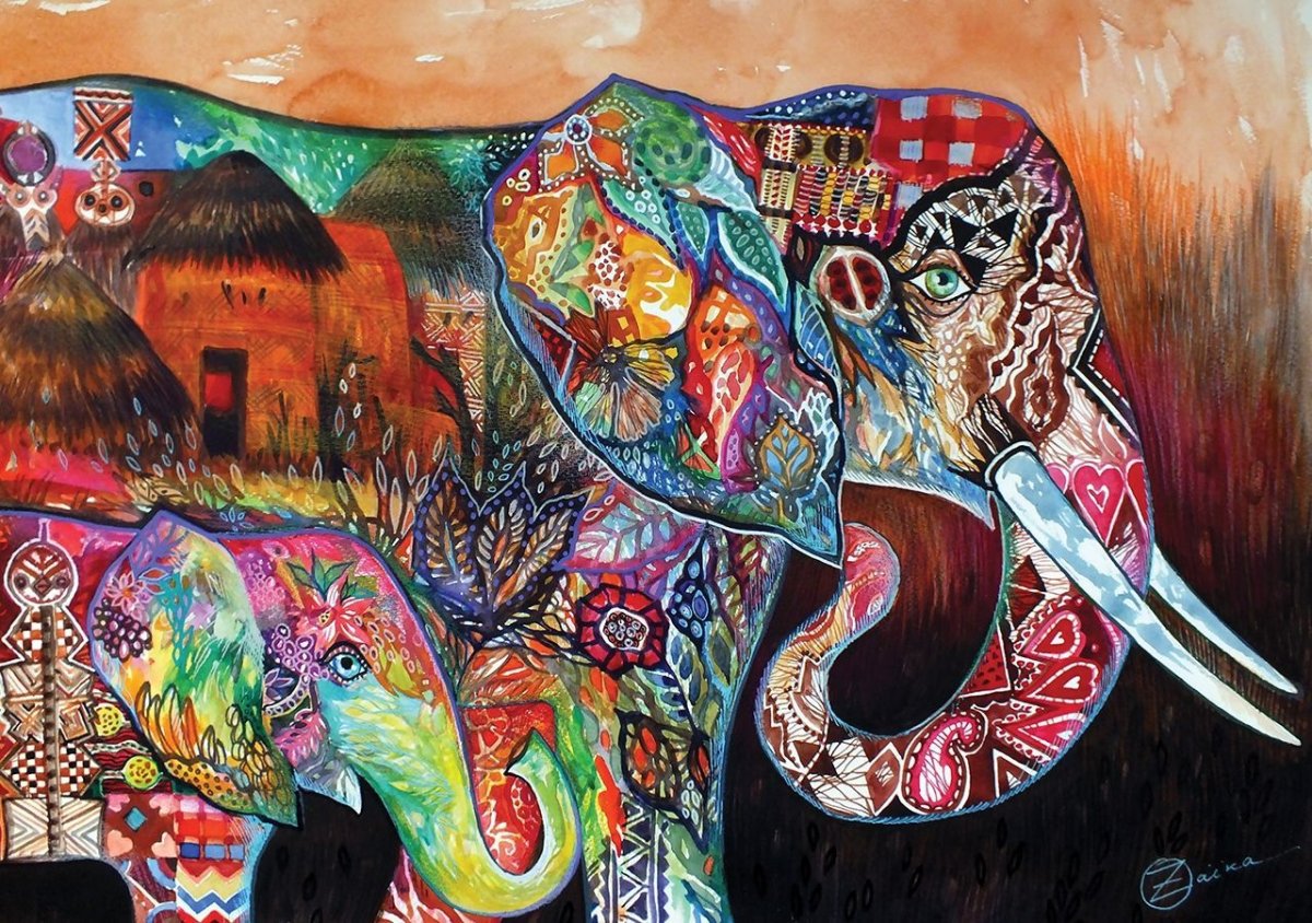 Современная Абстрактная живопись африканских художников