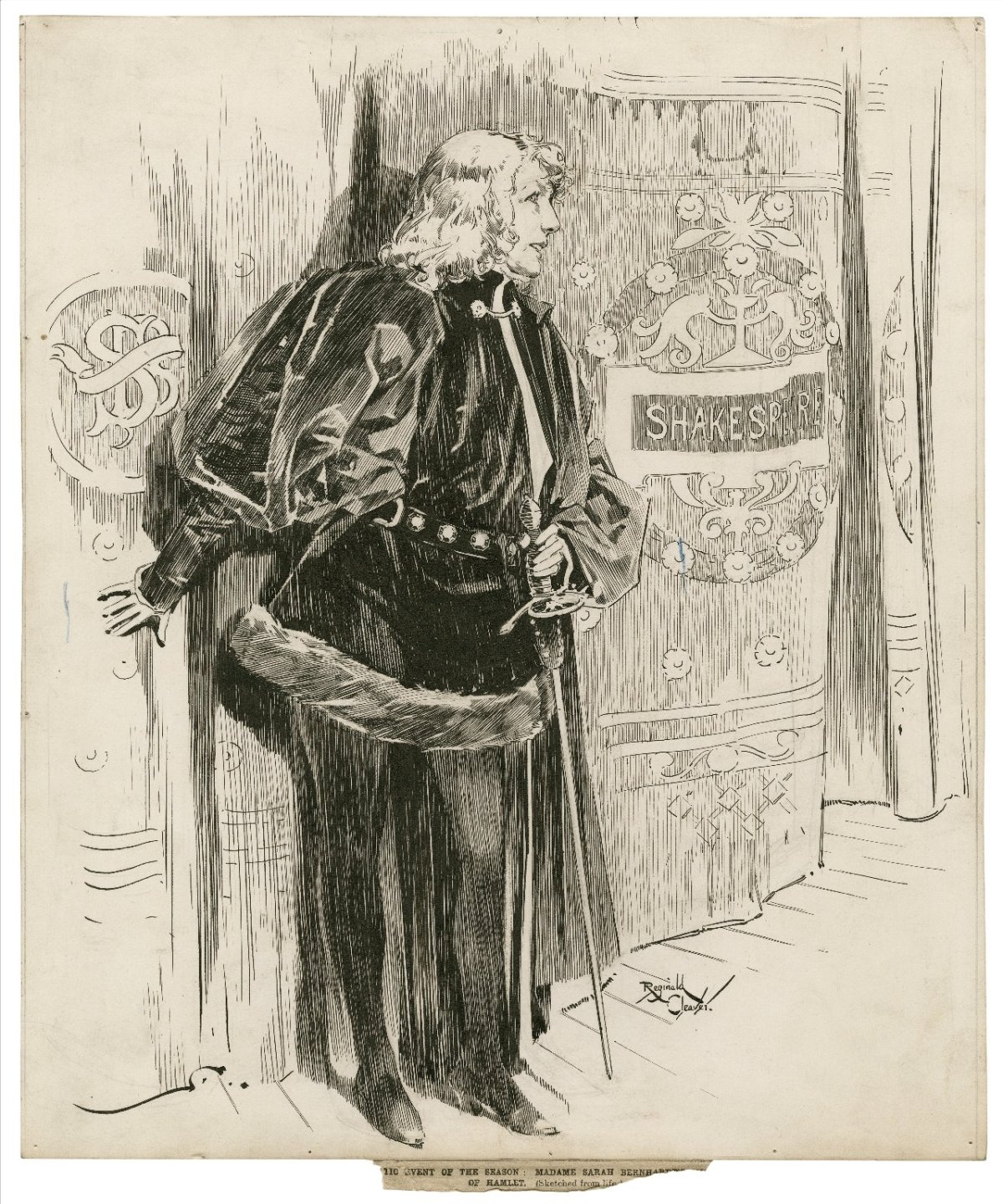 Сара Бернар Гамлет