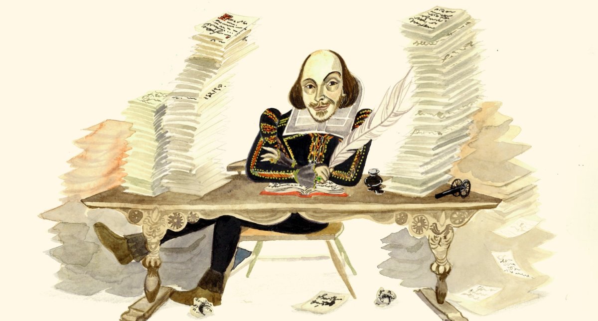 Шекспир за работой