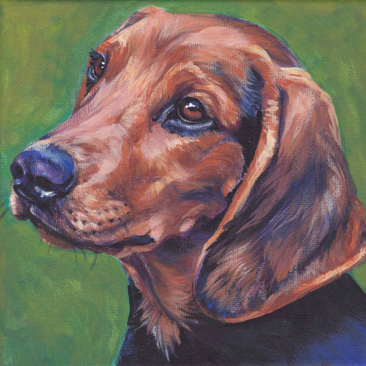 Собака пастелью