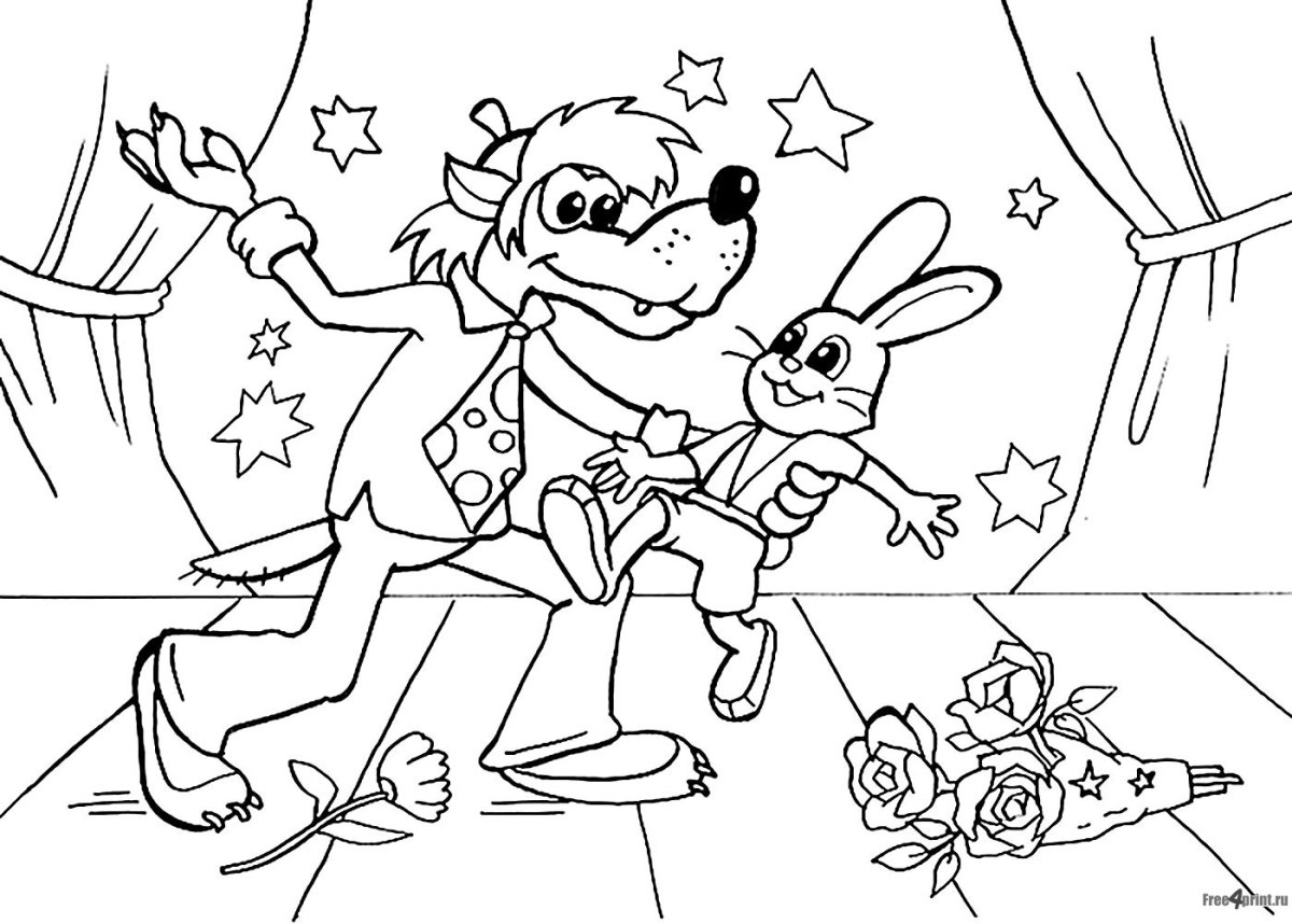 Раскраски из мультика ну погоди