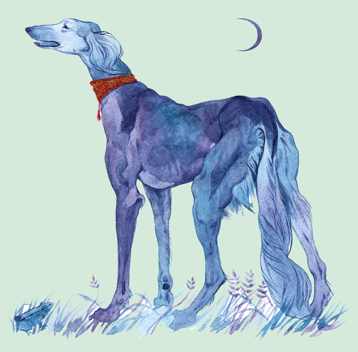 Художник Александр Дегтев собака на охоте