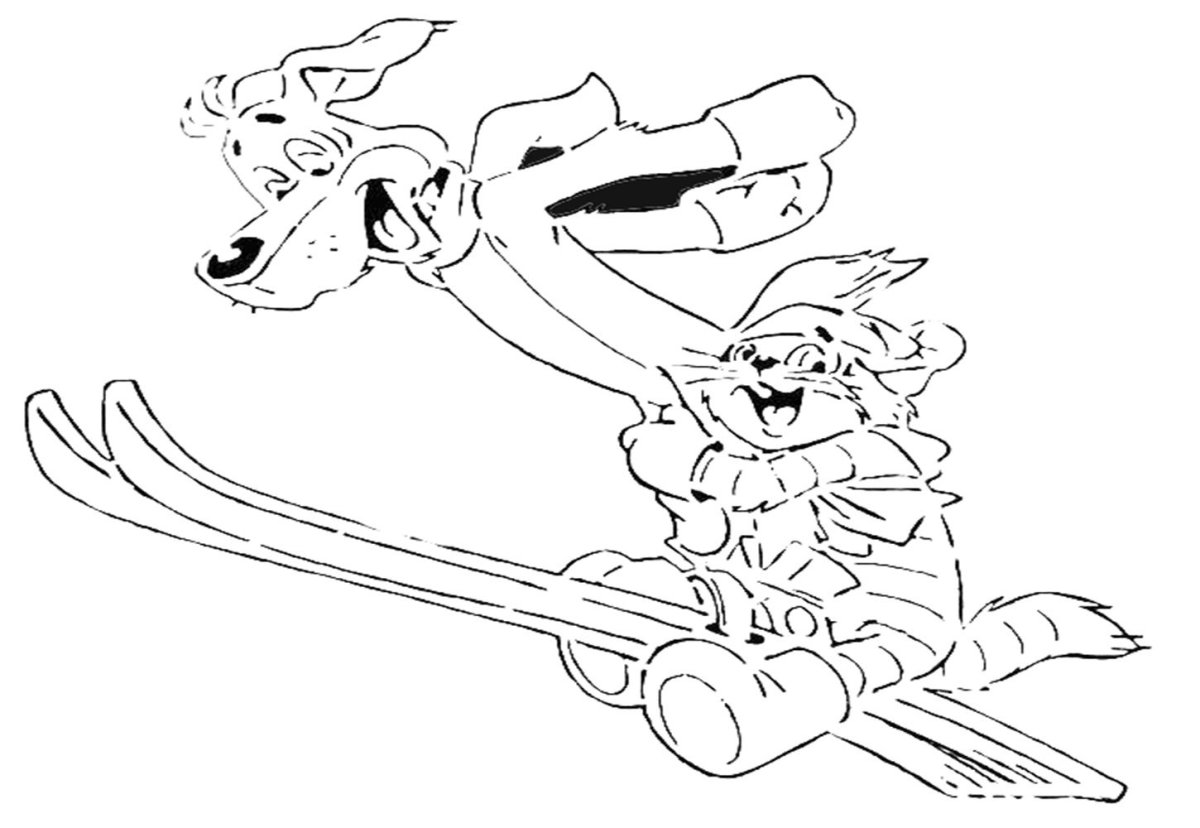 Трафареты на окна ну погоди