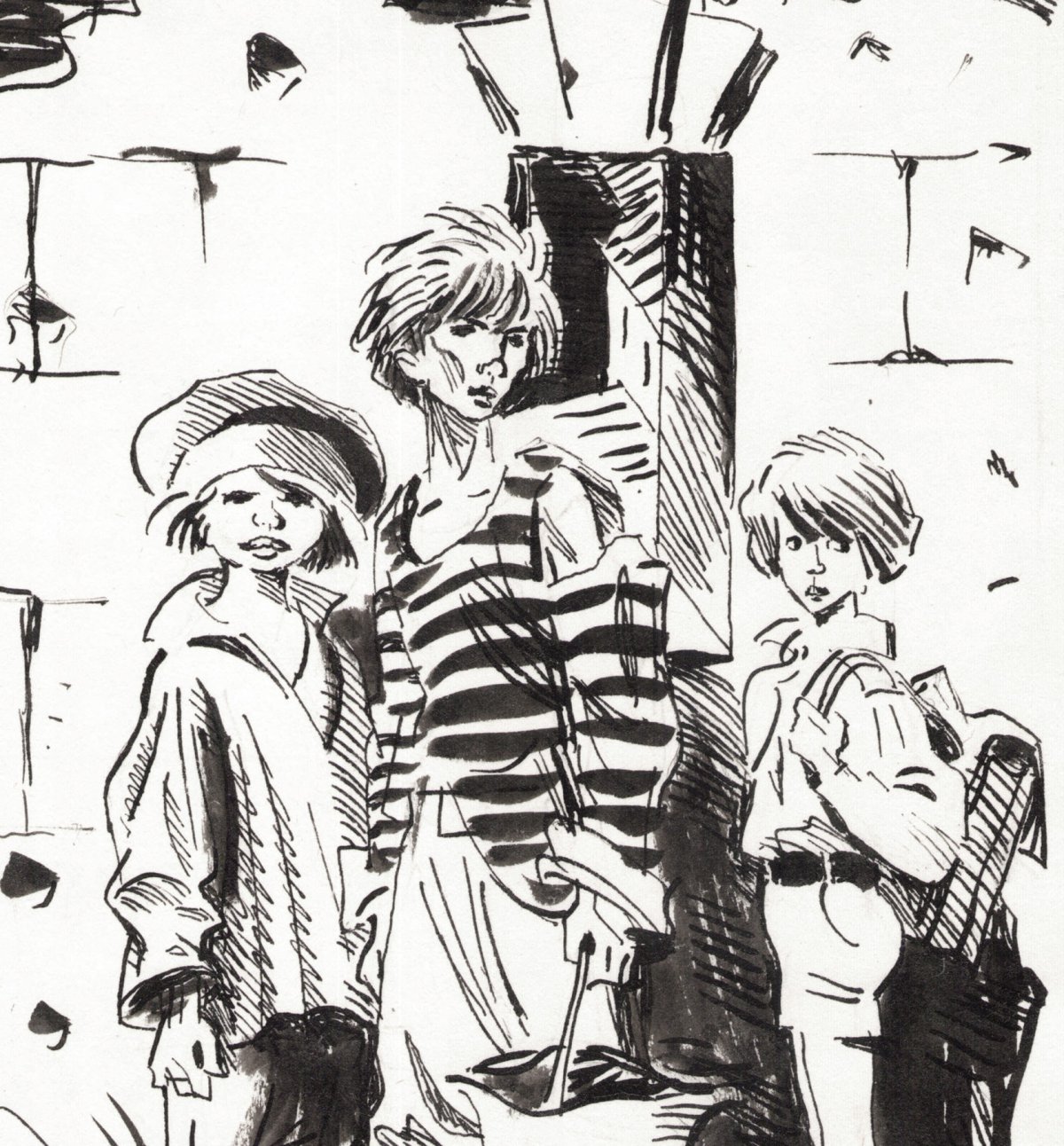 Крапивин иллюстрации застава на Якорном поле