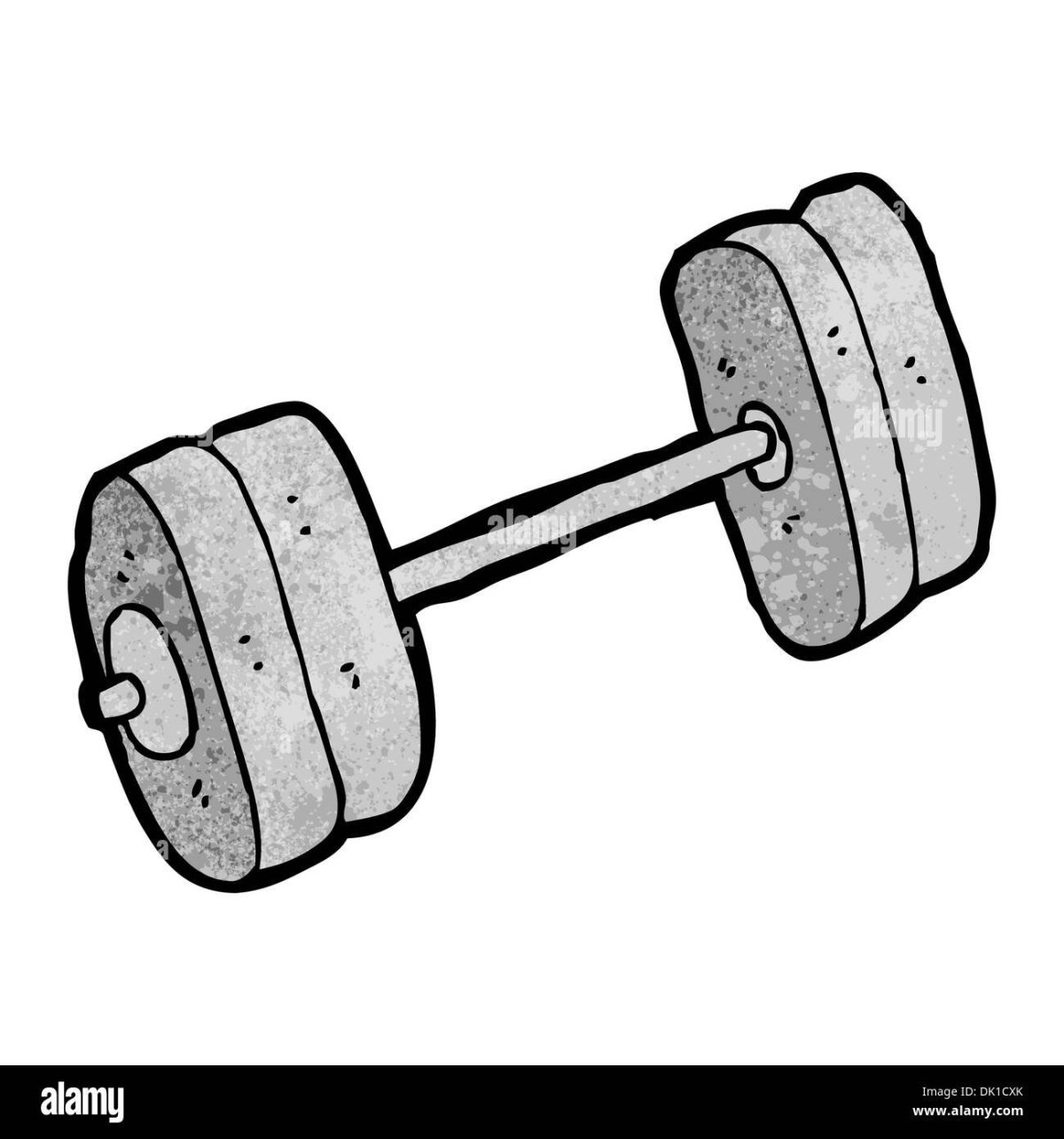 Гантели раскраска для детей