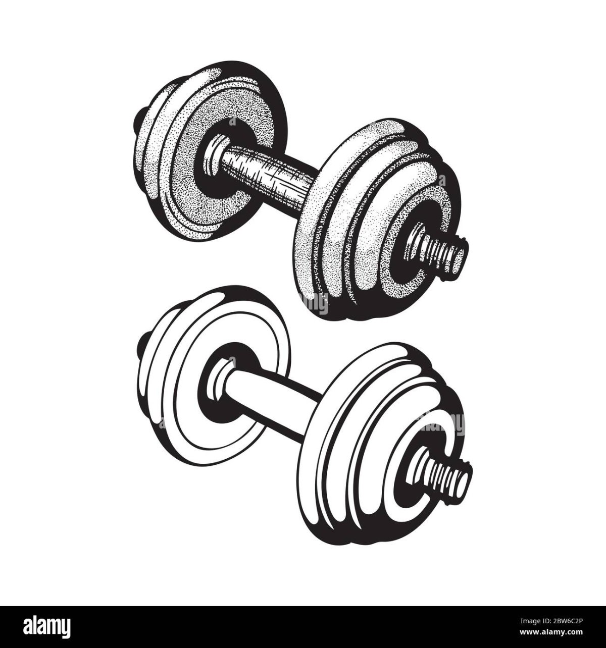 Тату гантелей или штанги