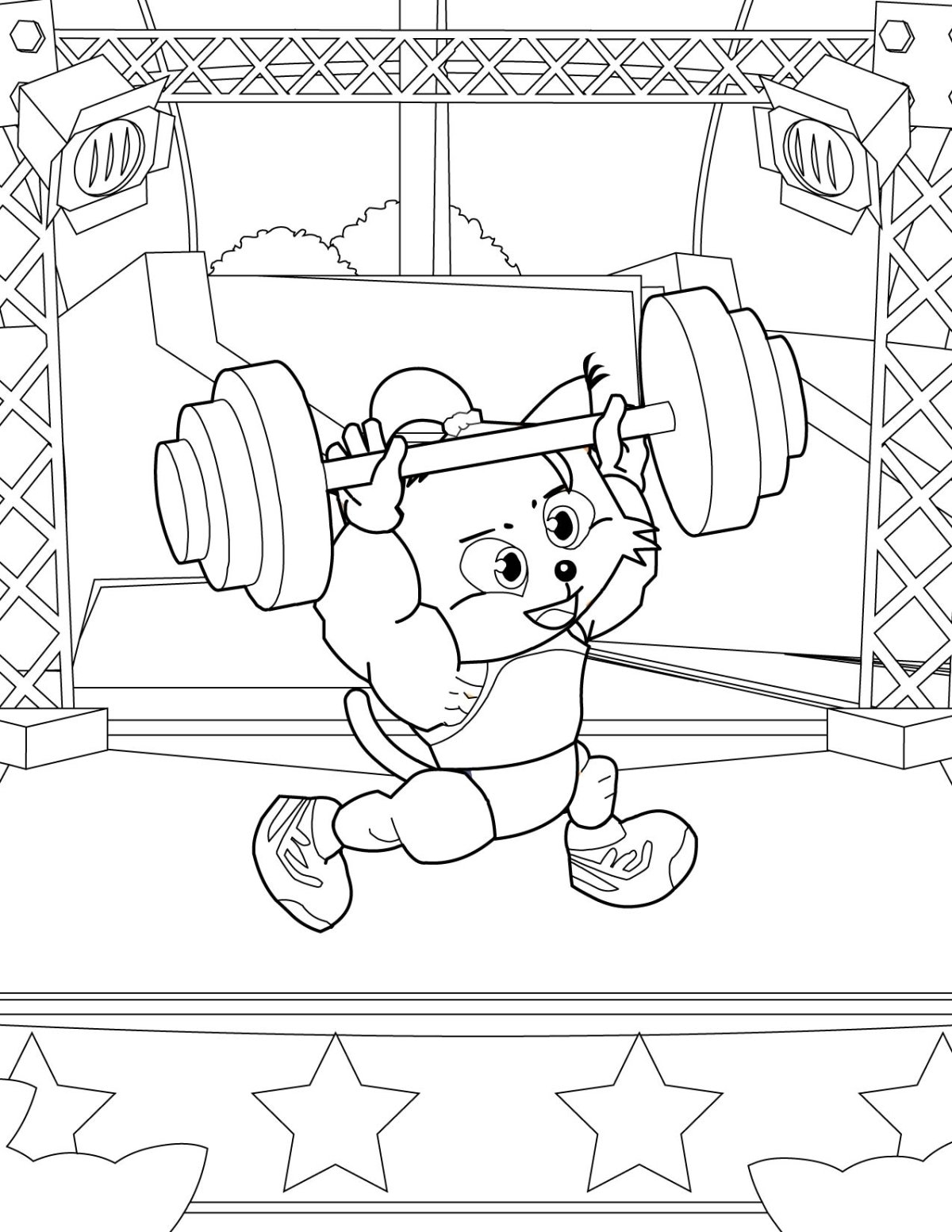 Здоровый образ жизни раскраска