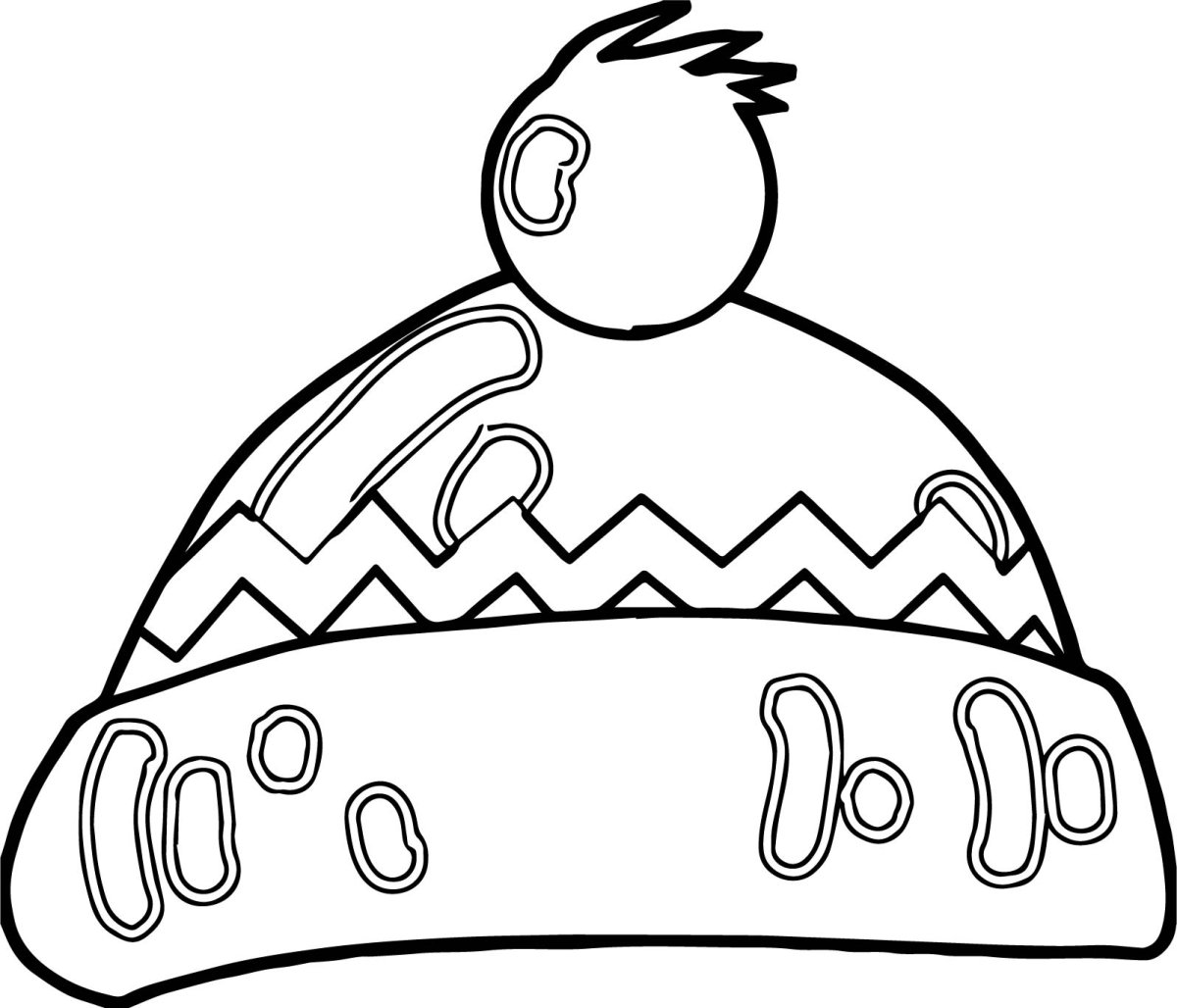 Шапка раскраска для детей